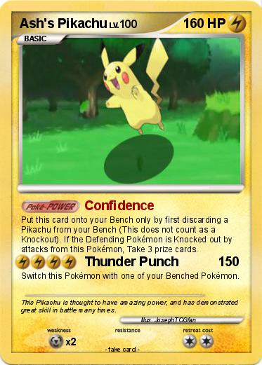 Pokemon Ash's Pikachu