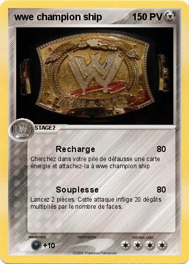 Pokemon wwe champion ship
