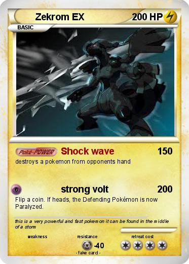 Pokemon Zekrom EX