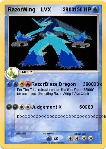 Pokemon RazorWing    LVX        3800           