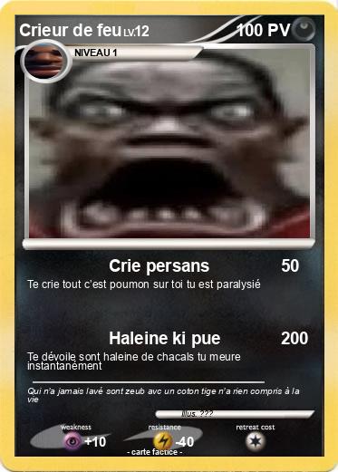 Pokemon Crieur de feu