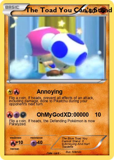 Pokemon The Toad You Can’t Stand