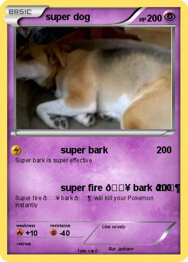 Pokemon super dog
