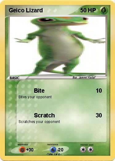 Pokemon Geico Lizard