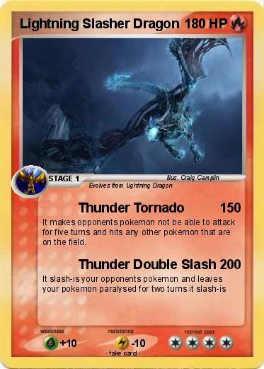 Pokemon Lightning Slasher Dragon