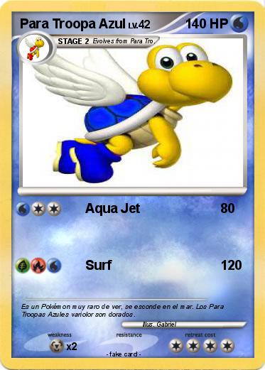 Pokemon Para Troopa Azul