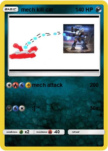 Pokemon mech kill cat
