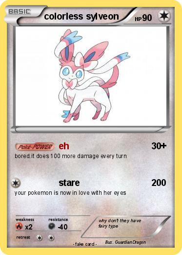 Pokemon colorless sylveon
