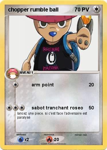Pokemon chopper rumble ball
