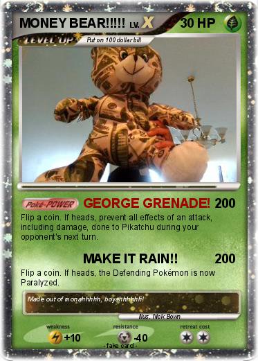 Pokemon MONEY BEAR!!!!!