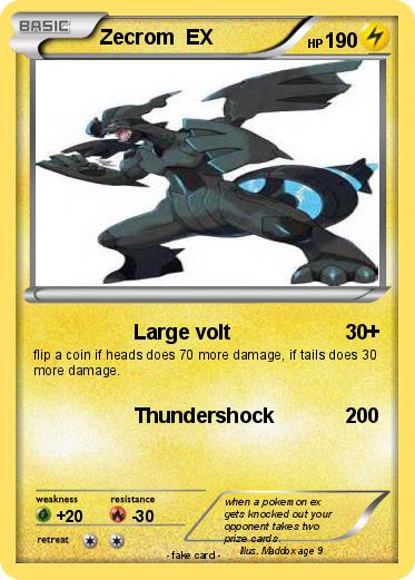 Pokemon Zecrom  EX