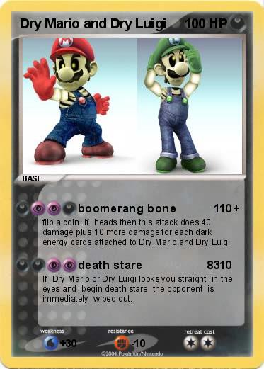 Pokemon Dry Mario and Dry Luigi