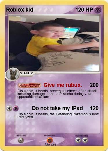Pokemon Roblox kid