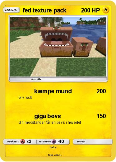Pokemon fed texture pack