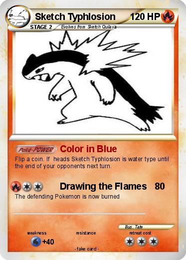 Pokemon Sketch Typhlosion