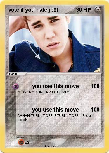 Pokemon vote if you hate jb!!!