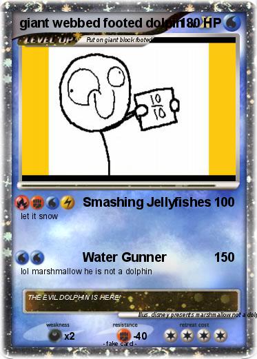 Pokemon giant webbed footed dolpin