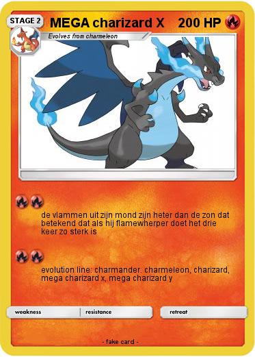 Pokemon MEGA charizard X
