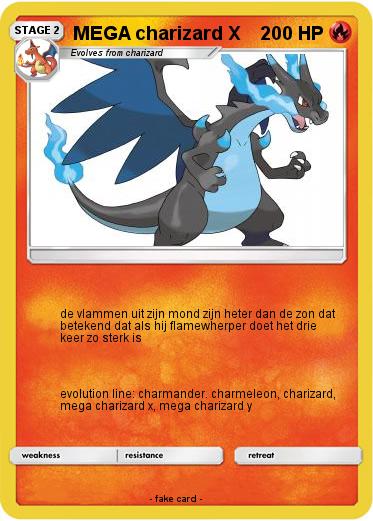 Pokemon MEGA charizard X
