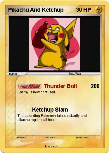 Pokemon Pikachu And Ketchup