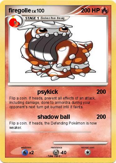 Pokemon firegolle