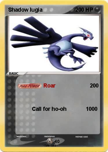 Pokemon Shadow lugia
