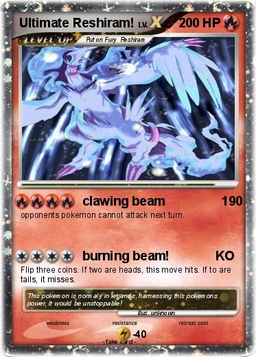 Pokemon Ultimate Reshiram!