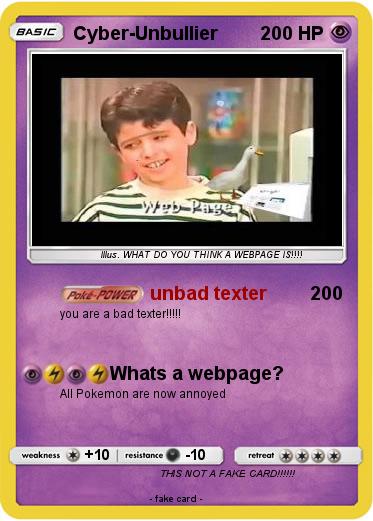 Pokemon Cyber-Unbullier
