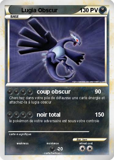 Pokemon Lugia Obscur