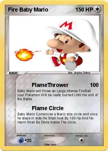 Pokemon Fire Baby Mario