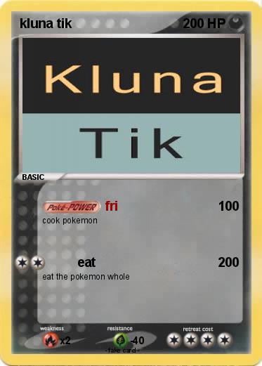 Pokemon kluna tik