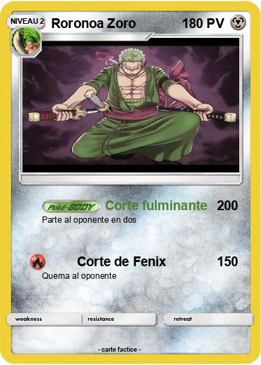 Pokemon Roronoa Zoro
