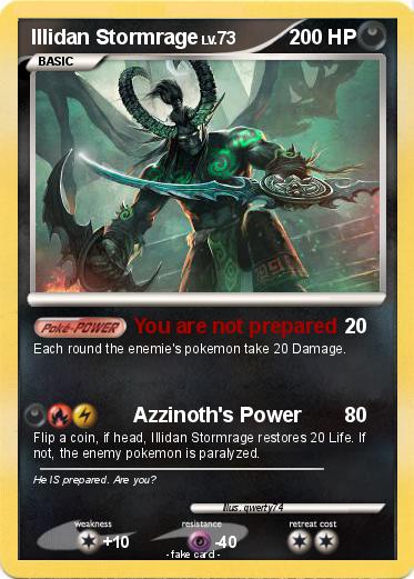 Pokemon Illidan Stormrage