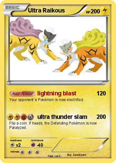 Pokemon Ultra Raikous