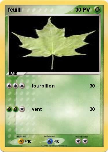 Pokemon feuilli