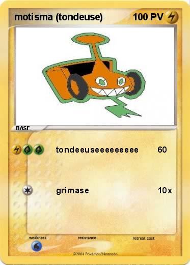 Pokemon motisma (tondeuse)