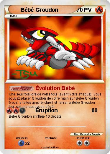 Pokemon Bébé Groudon