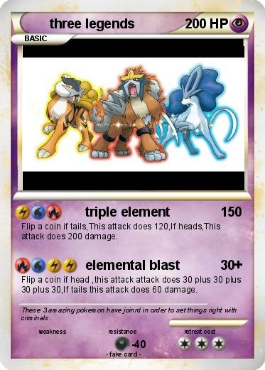 Pokemon three legends