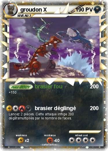 Pokemon groudon X