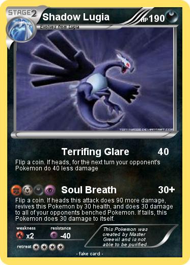 Pokemon Shadow Lugia