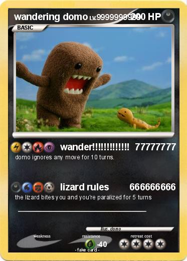 Pokemon wandering domo