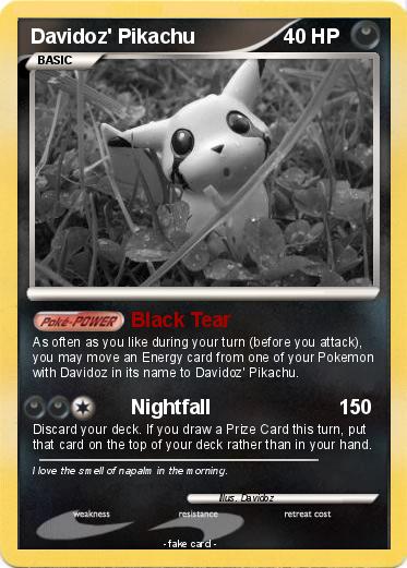 Pokemon Davidoz' Pikachu