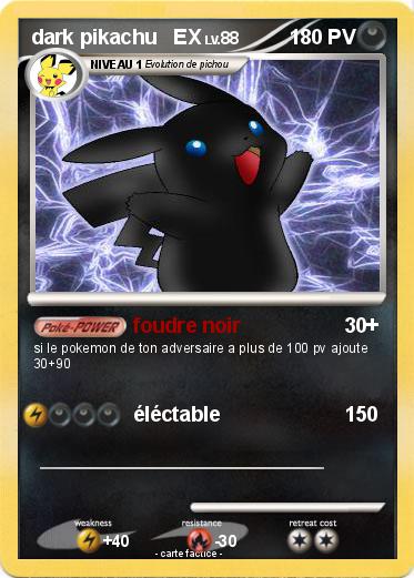 Pokemon dark pikachu   EX