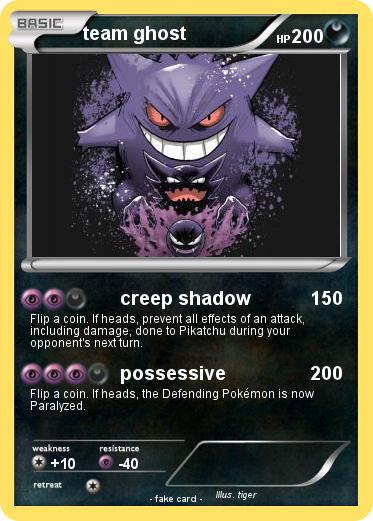 Pokemon team ghost