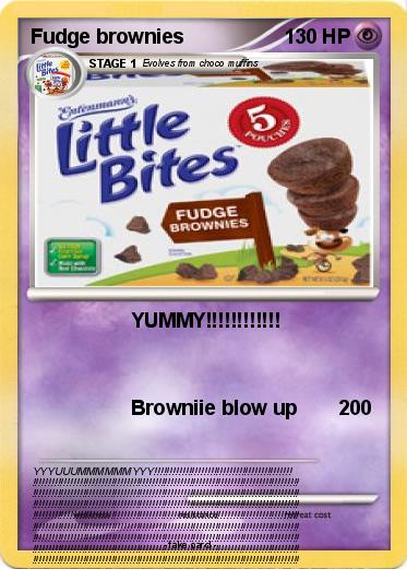 Pokemon Fudge brownies