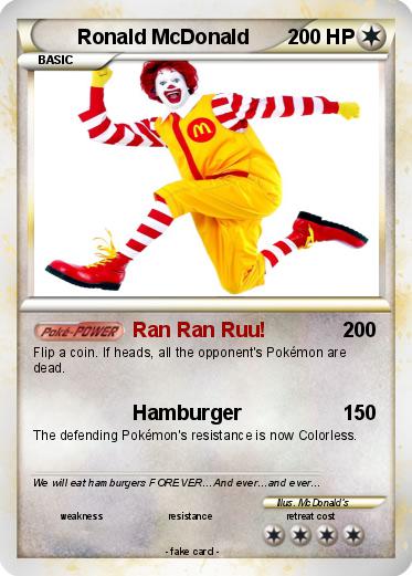 Pokemon Ronald McDonald