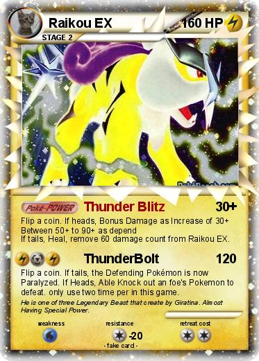 Pokemon Raikou EX