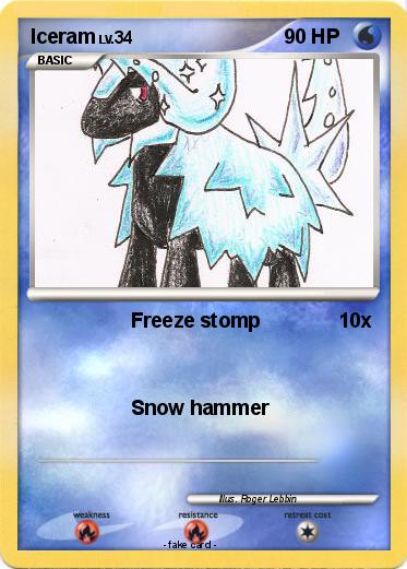 Pokémon Iceram - Freeze stomp - My Pokemon Card