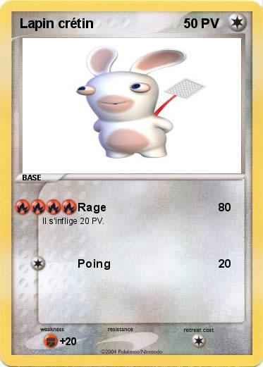 Pokemon Lapin crétin