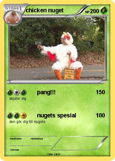 Pokemon chicken nuget